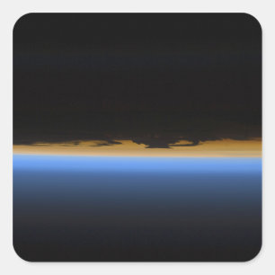 Layers of Earth's atmosphere Square Sticker