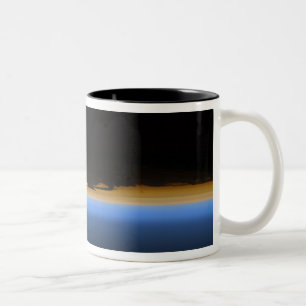 Layers of Earth's atmosphere Two-Tone Coffee Mug