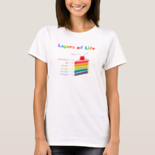 Layers of Life – Rainbow Cake of Growth & Mindset T-Shirt