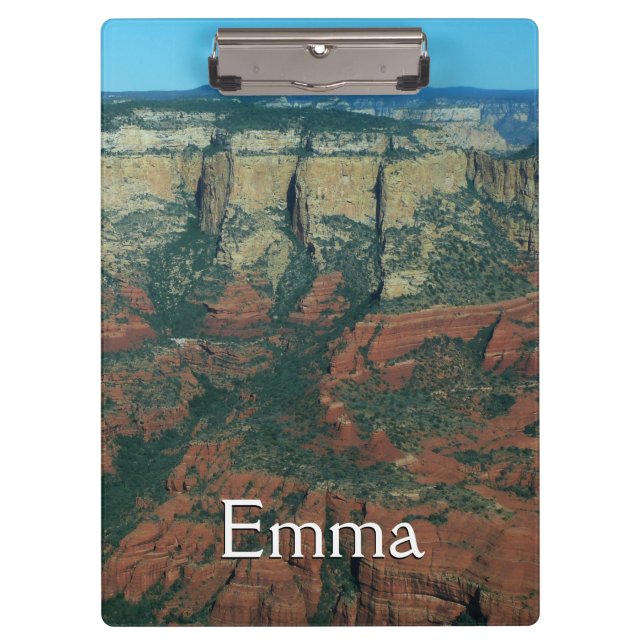 Layers of Red Rocks in Sedona Arizona Clipboard (Front)