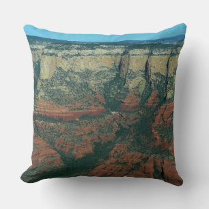 Layers of Red Rocks in Sedona Arizona Cushion