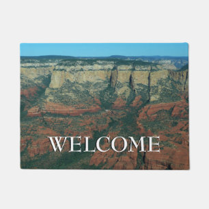 Layers of Red Rocks in Sedona Arizona Doormat