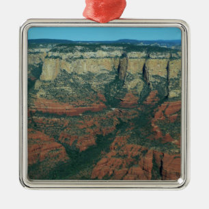 Layers of Red Rocks in Sedona Arizona Metal Tree Decoration