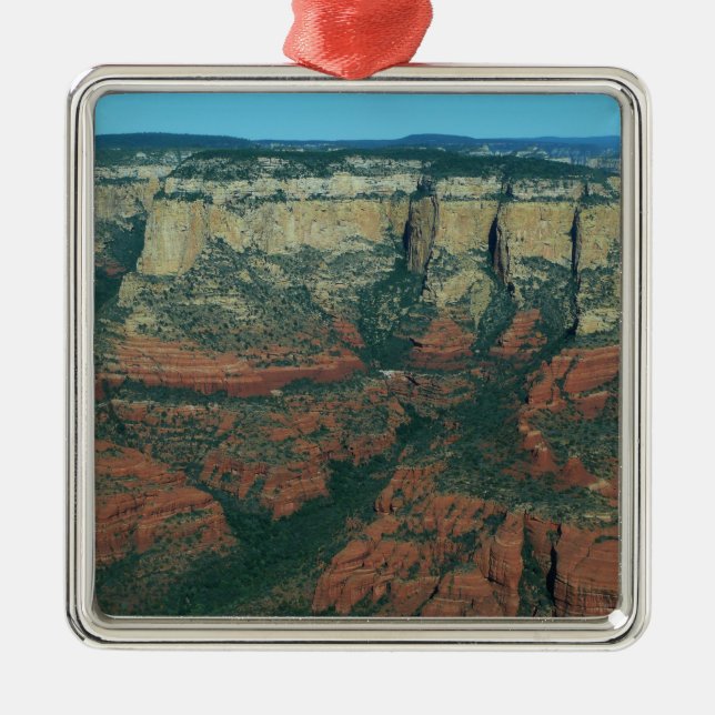 Layers of Red Rocks in Sedona Arizona Metal Tree Decoration (Front)