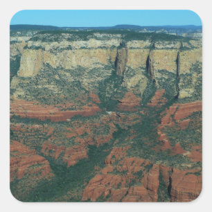 Layers of Red Rocks in Sedona Arizona Square Sticker