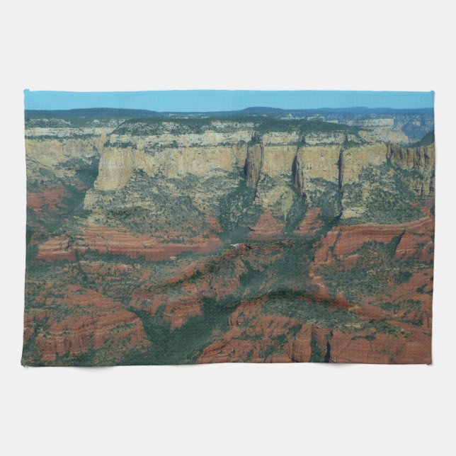 Layers of Red Rocks in Sedona Arizona Tea Towel (Horizontal)