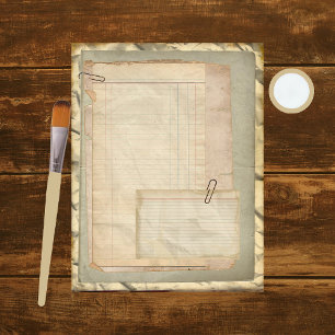 Layers of Vintage Scrapbook Paper 5