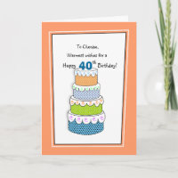 Layers of Wishes 40th or Any Age Birthday