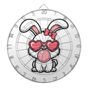 layful Kawaii Rabbit with Bubblegum Bubble Dartboard