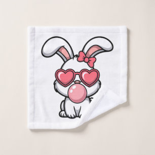 layful Kawaii Rabbit with Bubblegum Bubble Wash Cloth