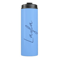 'Layla' A Template For Your Name On Light Blue