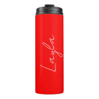 'Layla' A Template For Your Name Striking Red