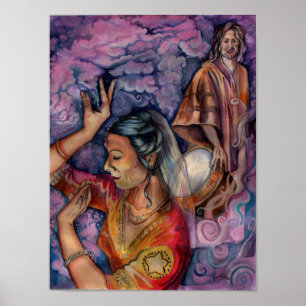 Layla and the Madman by Portia St Luke Poster