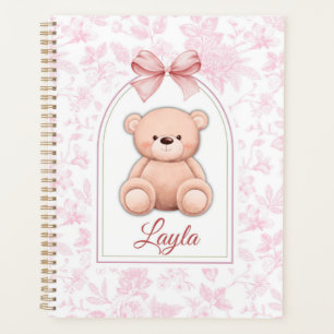 Layla   Custom Pink Teddy Bear Nursery Design  Planner