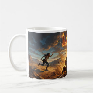 Layla Desert Chase Under Burning Sky Mug