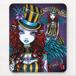 "Layla" Gothic Fairy Circus Tattoo Sideshow Mouse Mat