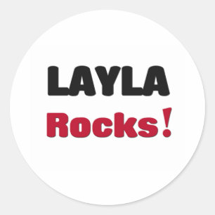 Layla Rocks Classic Round Sticker