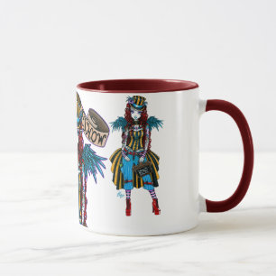 "Layla" Steampunk Circus Tattoo Sideshow Mug