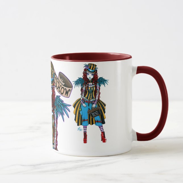 "Layla" Steampunk Circus Tattoo Sideshow Mug (Right)