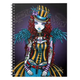 "Layla" Steampunk Circus Tattoo Sideshow Notebook