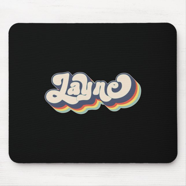 Layne Name Personalised Surname First Name Layne  Mouse Mat (Front)
