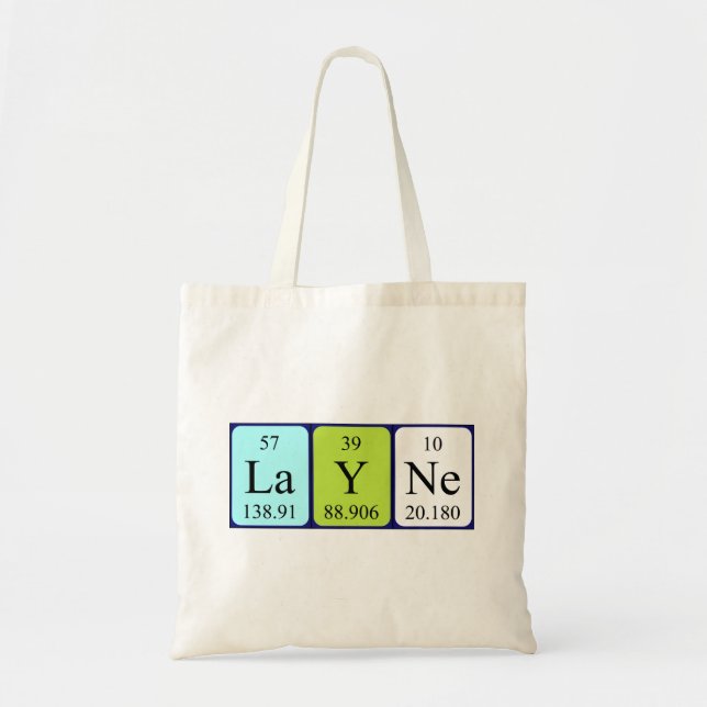 Layne periodic table name tote bag (Front)