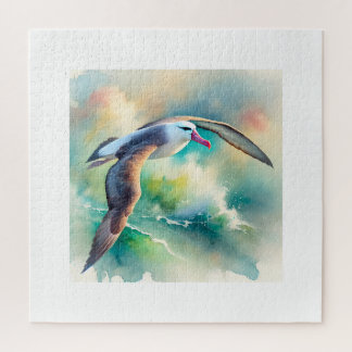 Laysan albatross 101024AREF117 - Watercolor Jigsaw Puzzle