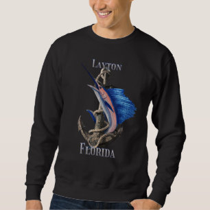 Layton Florida Swordfish Marlin Ocean Fishing Sweatshirt