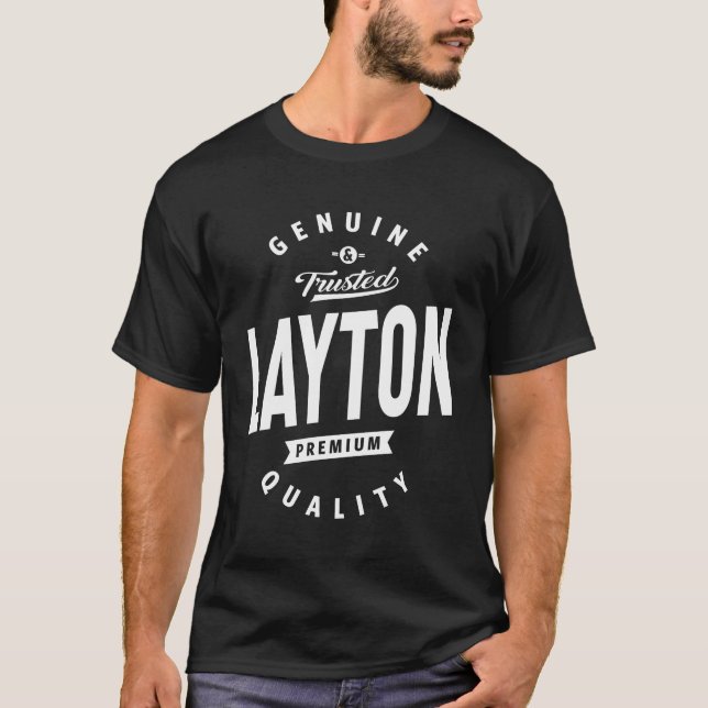 Layton Personalised Name Birthday Gift T-Shirt (Front)