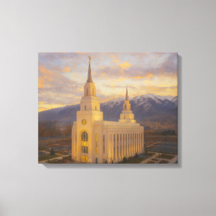 Layton Utah Temple Painting™ LDS Wall Art Canvas