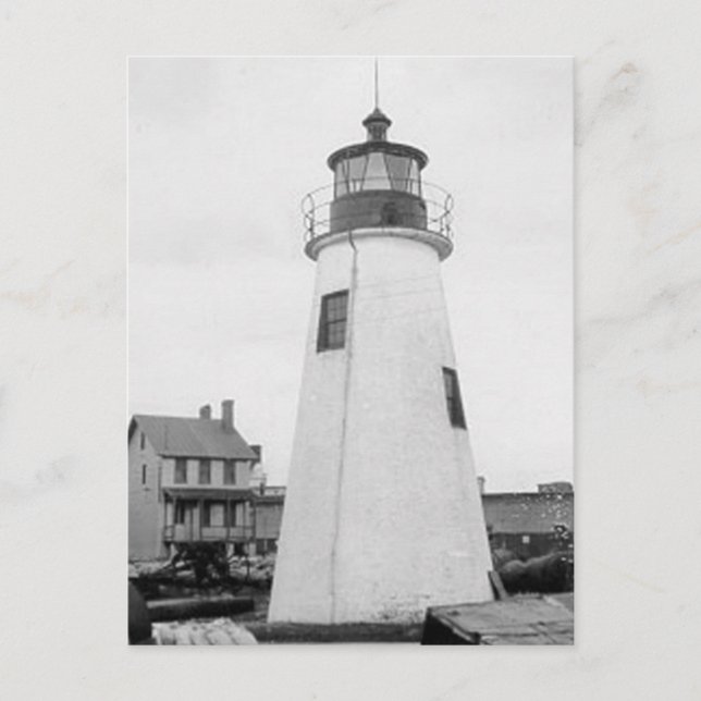 Lazaretto Point Lighthouse Postcard (Front)