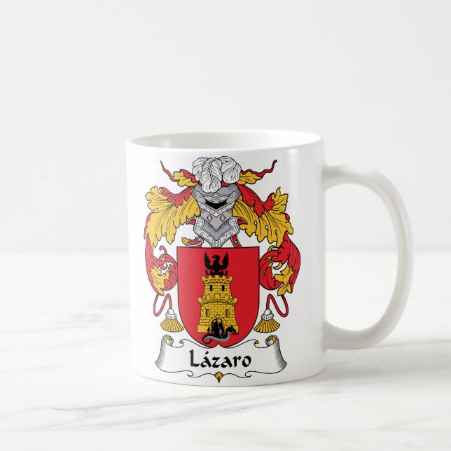 Lazaro Family Crest Coffee Mug (Right)