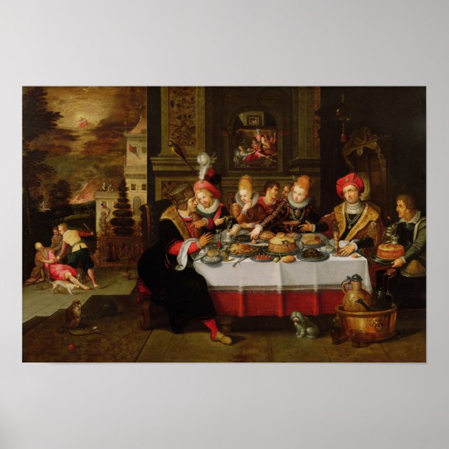 Lazarus and the Rich Man's Table Poster (Front)