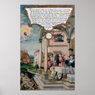 Lazarus and the Rich Man's Table Poster