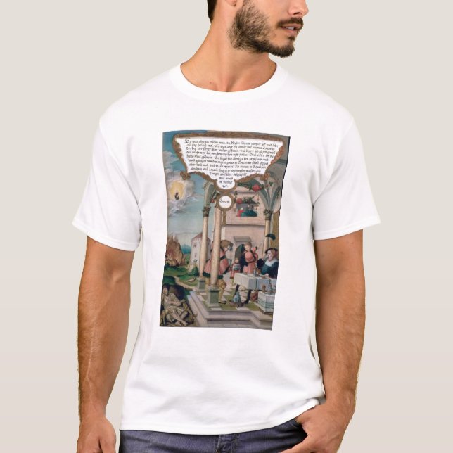 Lazarus and the Rich Man's Table T-Shirt (Front)