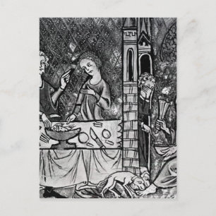 Lazarus at the rich man's gate postcard