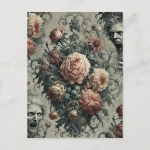 🩸 Lazarus Weeps – Gothic Victorian Holiday Postcard