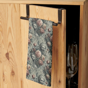 🩸 Lazarus Weeps – Gothic Victorian Tea Towel