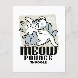 Laze Furr Days - Cute Lazy Cats Design Flyer