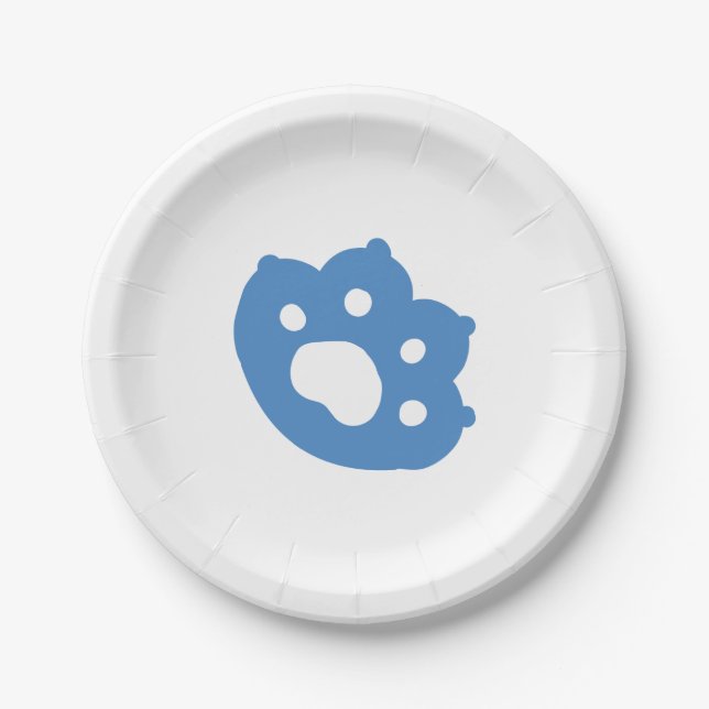 Laze Furr Days - Cute Lazy Cats Design Paper Plate (Front)