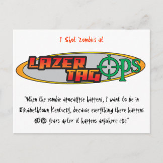 Lazer Tag Ops Postcard