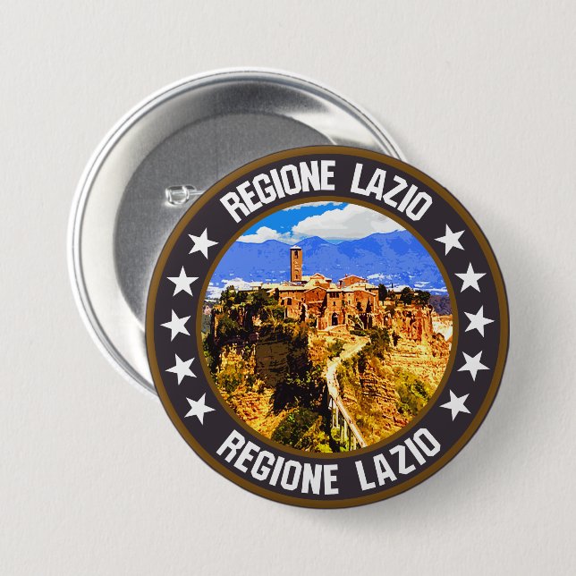 Lazio                                              7.5 cm round badge (Front & Back)