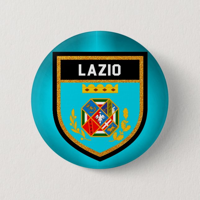 Lazio Flag 6 Cm Round Badge (Front)