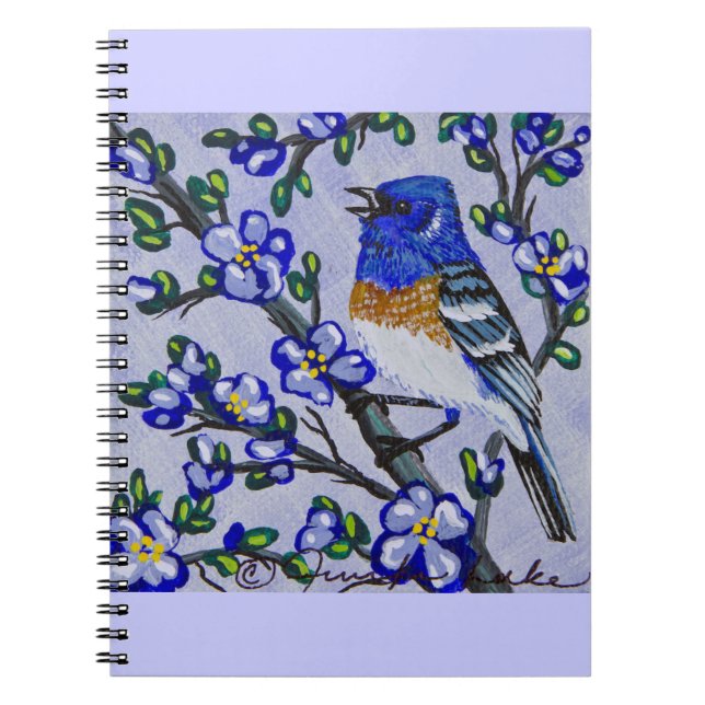Lazuli Bunting Notebook (Front)