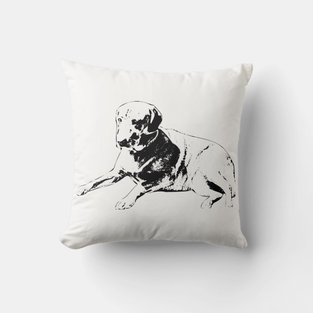 Lazy Afternoon Hound Cushion (Front)