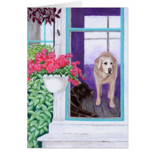 Lazy Afternoon Labradors Painting