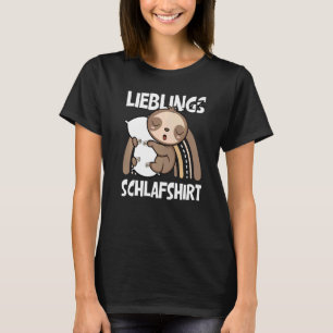Lazy Animal Nightgown Sleep Pajama Nightwear Sloth T-Shirt