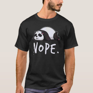 Lazy Animal Procrastinate Tired Cute Animal Panda T-Shirt