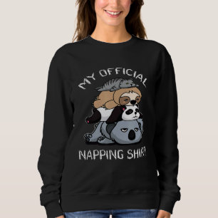 Lazy Baby Koala Panda Sloth Cat My Official Nappi Sweatshirt
