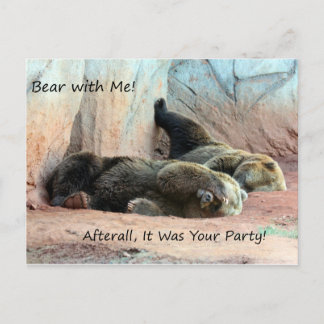 Lazy Bears Post Card